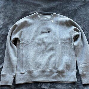 I HAVE NOTES Athletic Sweatshirt NWOT in Heather Gray/Medium
